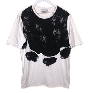 3.1 Phillip Lim White and Black Graphic Tee Shirt Size XS/S